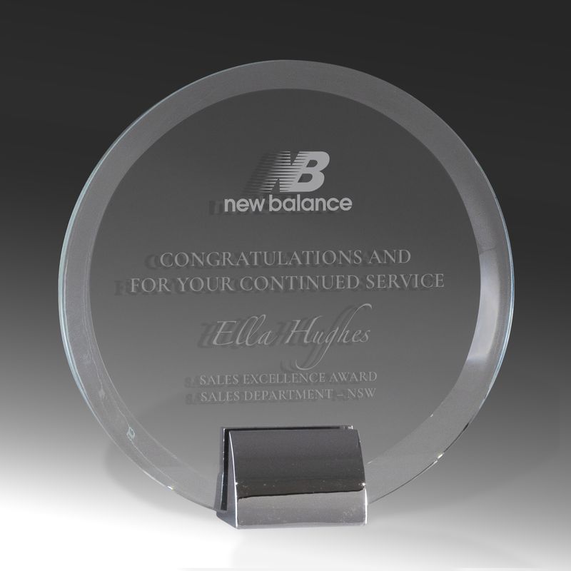 1201A: Round Glass Award 140mm